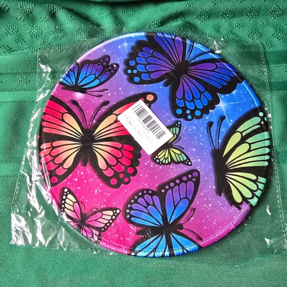 LUBHWT Mouse Pad Round Gaming Mouse Mat Barbell Plate Squat Bench Deadlift Weight, Non-Slip Rubber Base Mousepad Cute Mousemat For Laptop Computer PC Office Home - View #14